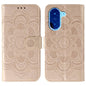 Sun Mandala Embossing Pattern Phone Leather Case
