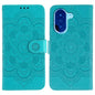 Sun Mandala Embossing Pattern Phone Leather Case
