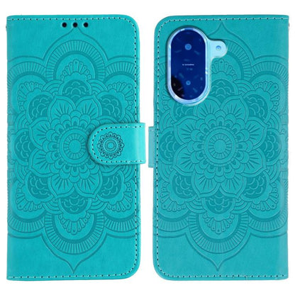 Sun Mandala Embossing Pattern Phone Leather Case