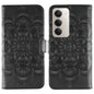 Sun Mandala Embossing Pattern Phone Leather Case