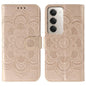 Sun Mandala Embossing Pattern Phone Leather Case