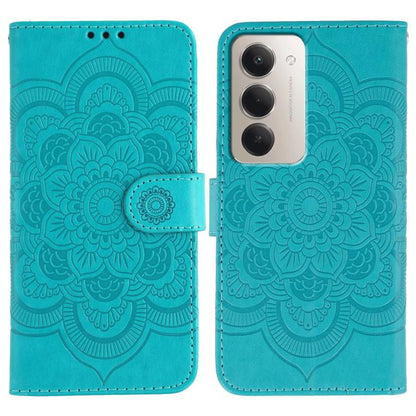 Sun Mandala Embossing Pattern Phone Leather Case