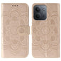 Sun Mandala Embossing Pattern Phone Leather Case