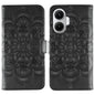 Sun Mandala Embossing Pattern Phone Leather Case