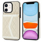 Splicing Rhombic Texture Card Bag Phone Case with Long Lanyard, For iPhone 12 Pro Max, For iPhone 12 mini, For iPhone 11 Pro Max, For iPhone 11