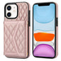 Splicing Rhombic Texture Card Bag Phone Case with Long Lanyard, For iPhone 12 Pro Max, For iPhone 12 mini, For iPhone 11 Pro Max, For iPhone 11