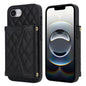 Splicing Rhombic Texture Card Bag Phone Case with Long Lanyard, For iPhone 18 Pro / 17 Pro, For iPhone 18 Pro Max / 17 Pro Max, For iPhone 17e / 16e, For iPhone 17
