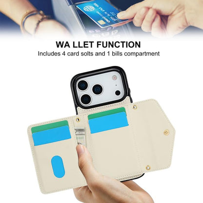 Splicing Rhombic Texture Card Bag Phone Case with Long Lanyard, For iPhone 18 Pro / 17 Pro, For iPhone 18 Pro Max / 17 Pro Max, For iPhone 17e / 16e, For iPhone 17