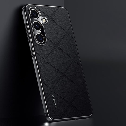 Plain Leather PC Phone Case, For Samsung Galaxy S24 5G