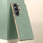 Plain Leather PC Phone Case, For Samsung Galaxy S25+ 5G, For Samsung Galaxy S25 Ultra 5G, For Samsung Galaxy S24 Ultra 5G, For Samsung Galaxy S24+ 5G