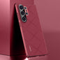 Plain Leather PC Phone Case, For Samsung Galaxy S25+ 5G, For Samsung Galaxy S25 Ultra 5G, For Samsung Galaxy S24 Ultra 5G, For Samsung Galaxy S24+ 5G