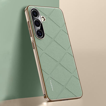 Plain Leather PC Phone Case, For Samsung Galaxy S25+ 5G, For Samsung Galaxy S25 Ultra 5G, For Samsung Galaxy S24 Ultra 5G, For Samsung Galaxy S24+ 5G