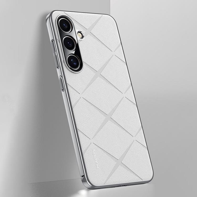 Plain Leather PC Phone Case, For Samsung Galaxy S25+ 5G, For Samsung Galaxy S25 Ultra 5G, For Samsung Galaxy S24 Ultra 5G, For Samsung Galaxy S24+ 5G