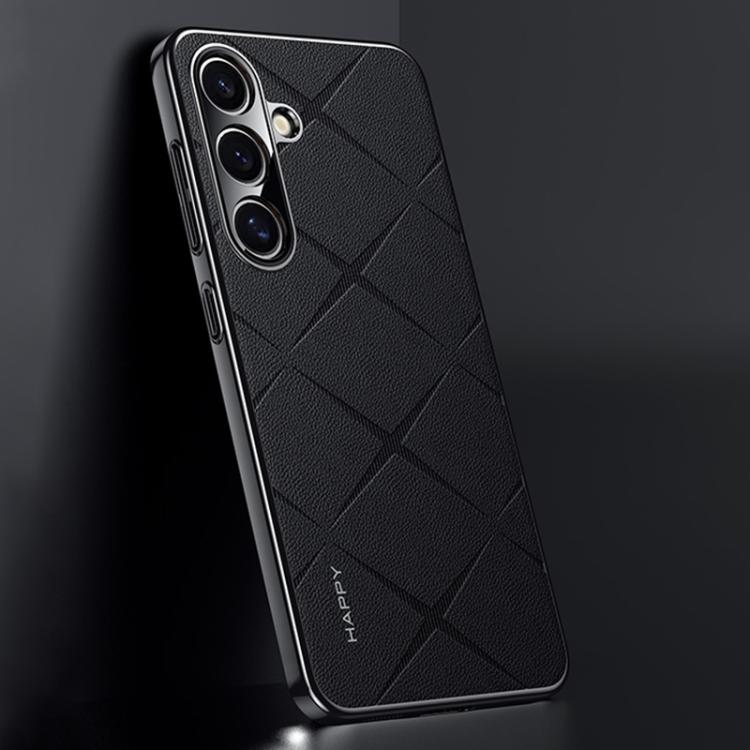 Plain Leather PC Phone Case, For Samsung Galaxy S26+ 5G, For Samsung Galaxy S26 Ultra 5G, For Samsung Galaxy S26 5G, For Samsung Galaxy S25 5G