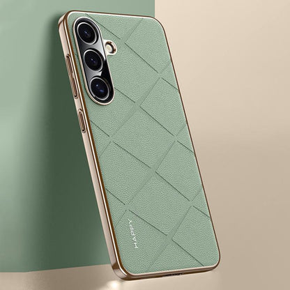 Plain Leather PC Phone Case, For Samsung Galaxy S26+ 5G, For Samsung Galaxy S26 Ultra 5G, For Samsung Galaxy S26 5G, For Samsung Galaxy S25 5G