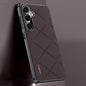 Plain Leather PC Phone Case, For Samsung Galaxy S26+ 5G, For Samsung Galaxy S26 Ultra 5G, For Samsung Galaxy S26 5G, For Samsung Galaxy S25 5G