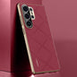 Plain Leather PC Phone Case, For Samsung Galaxy S26+ 5G, For Samsung Galaxy S26 Ultra 5G, For Samsung Galaxy S26 5G, For Samsung Galaxy S25 5G