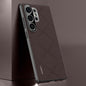 Plain Leather PC Phone Case, For Samsung Galaxy S26+ 5G, For Samsung Galaxy S26 Ultra 5G, For Samsung Galaxy S26 5G, For Samsung Galaxy S25 5G