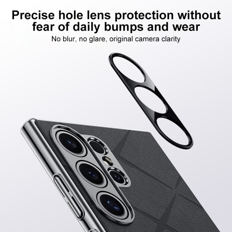 Plain Leather PC Phone Case, For Samsung Galaxy S25+ 5G, For Samsung Galaxy S25 Ultra 5G, For Samsung Galaxy S24 Ultra 5G, For Samsung Galaxy S24+ 5G