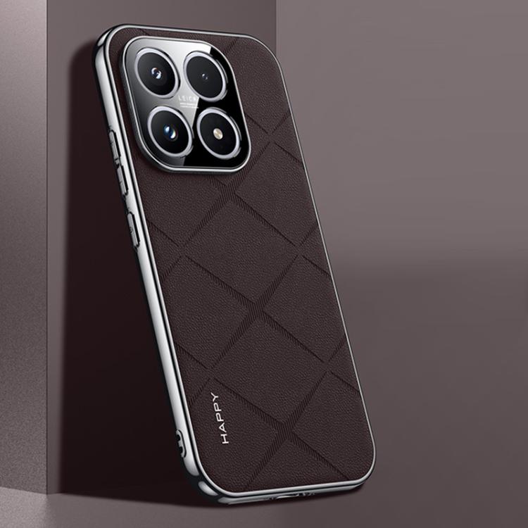 Plain Leather PC Phone Case