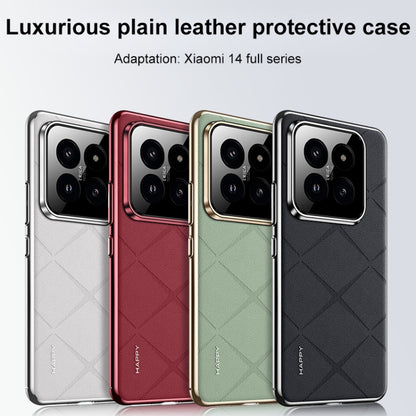 Plain Leather PC Phone Case