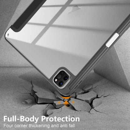 Acrylic 3-Fold Smart Leather Tablet Case, For iPad Air 11 2026 / 2025 / 2024, For iPad Pro 11 2025 / 2024