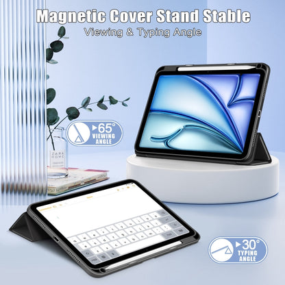 Acrylic 3-Fold Smart Leather Tablet Case, For iPad Air 11 2026 / 2025 / 2024, For iPad Pro 11 2025 / 2024