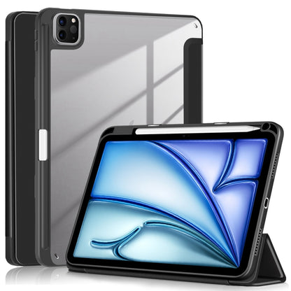 Acrylic 3-Fold Smart Leather Tablet Case, For iPad Air 11 2026 / 2025 / 2024, For iPad Pro 11 2025 / 2024