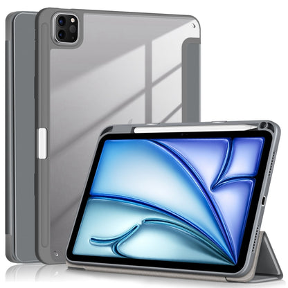 Acrylic 3-Fold Smart Leather Tablet Case