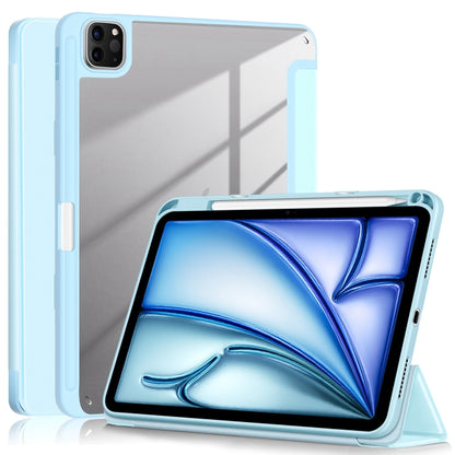 Acrylic 3-Fold Smart Leather Tablet Case, For iPad Air 11 2026 / 2025 / 2024, For iPad Pro 11 2025 / 2024
