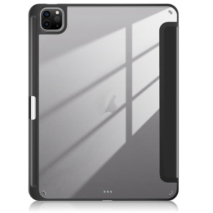 Acrylic 3-Fold Smart Leather Tablet Case