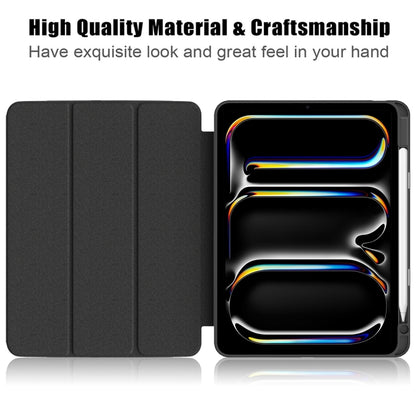 Acrylic 3-Fold Smart Leather Tablet Case