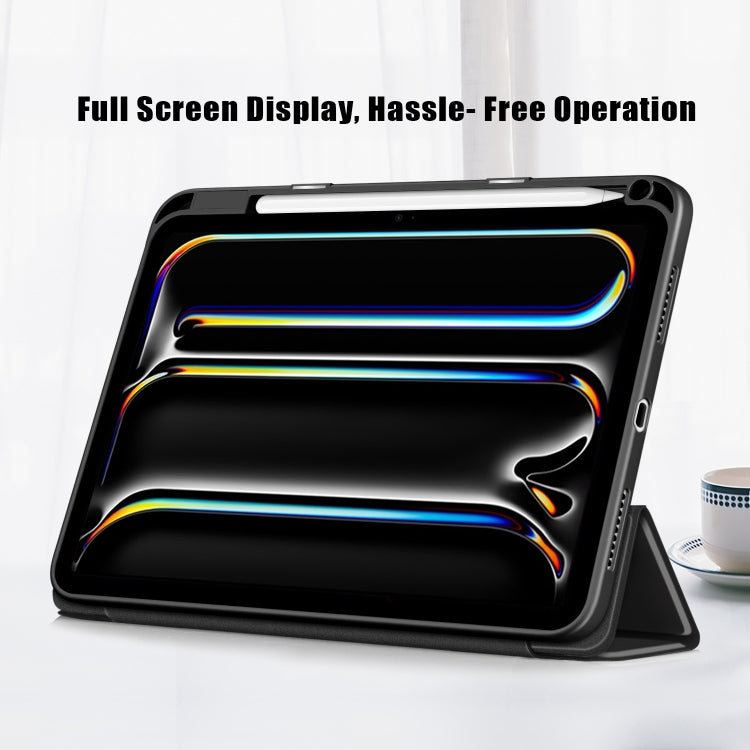 Acrylic 3-Fold Smart Leather Tablet Case
