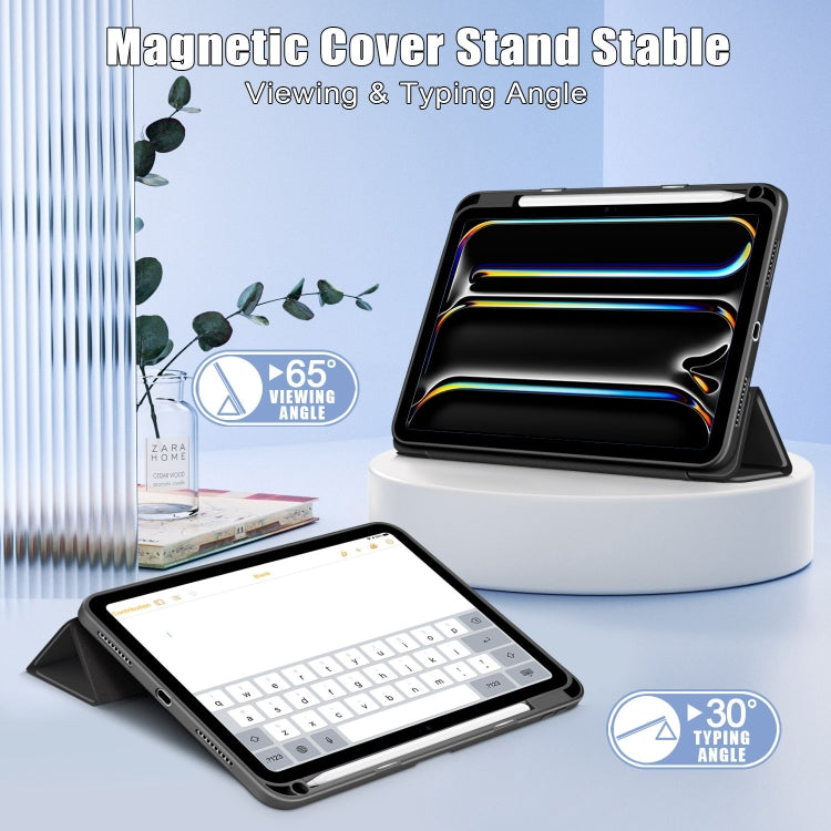 Acrylic 3-Fold Smart Leather Tablet Case