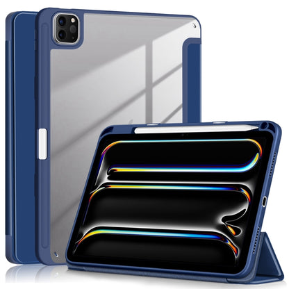 Acrylic 3-Fold Smart Leather Tablet Case