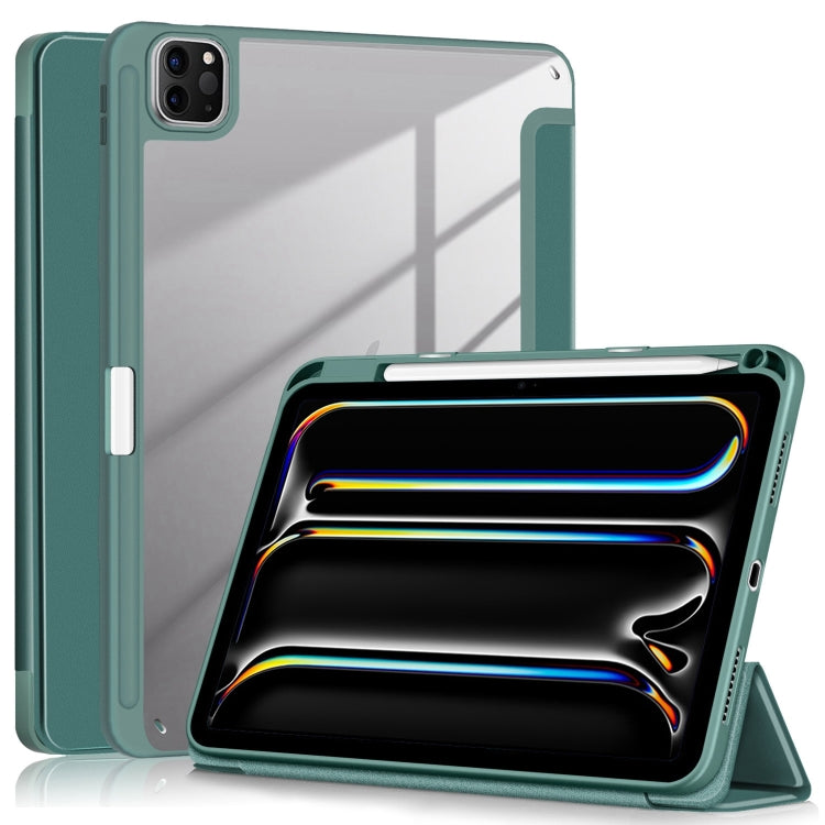 Acrylic 3-Fold Smart Leather Tablet Case