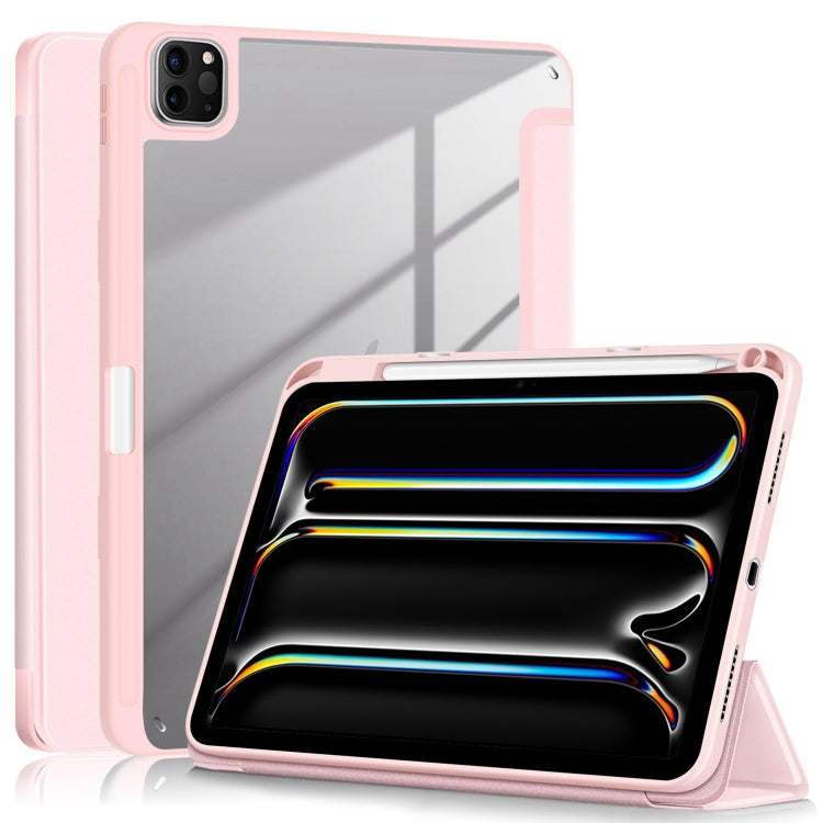 Acrylic 3-Fold Smart Leather Tablet Case