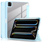 Acrylic 3-Fold Smart Leather Tablet Case, For iPad Air 11 2026 / 2025 / 2024, For iPad Pro 11 2025 / 2024