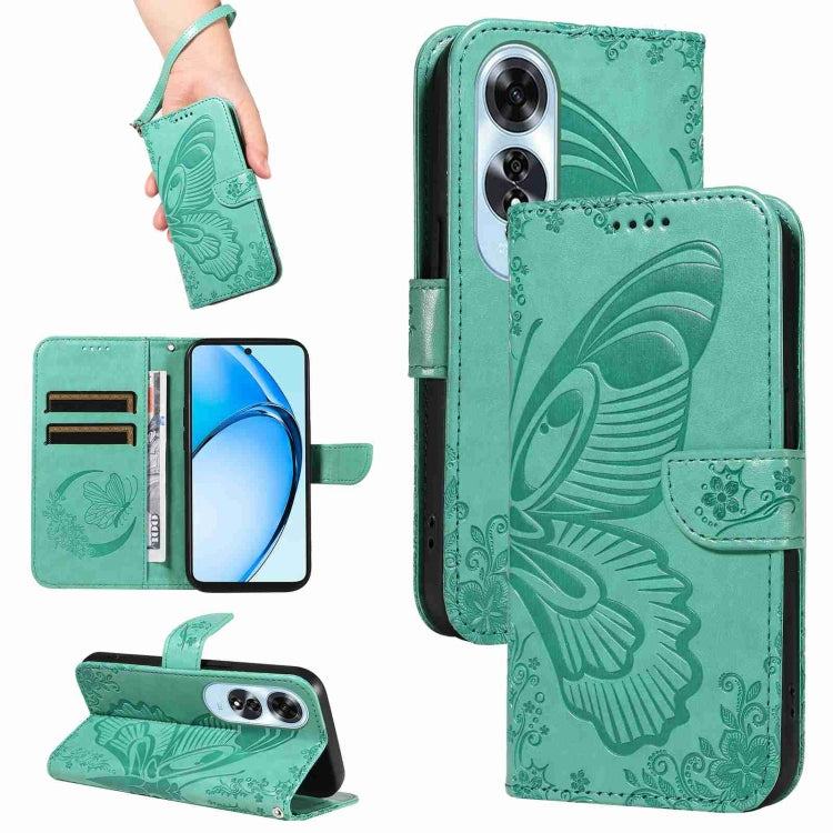 Swallowtail Butterfly Embossed Leather Phone Case