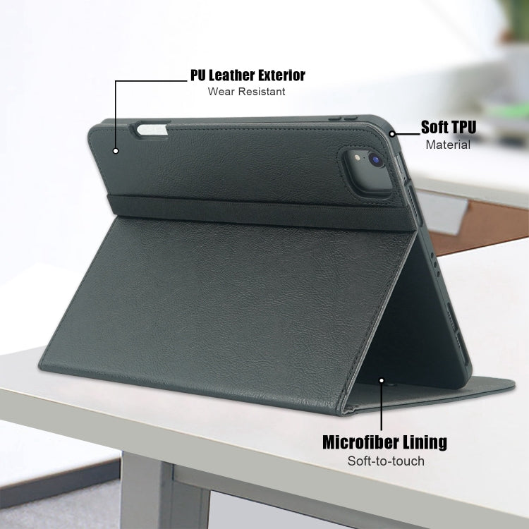 Front Stand Smart TPU Leather Tablet Case