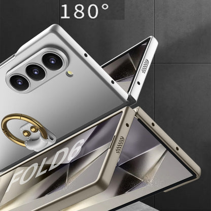 GKK Accurate Hole Ultra-thin PC Phone Case with Ring Holder, For Samsung Galaxy Z Flip6 / Flip7 FE