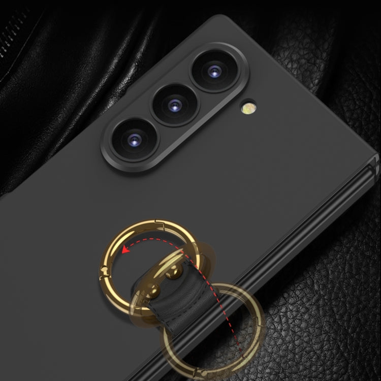 GKK Accurate Hole Ultra-thin PC Phone Case with Ring Holder, For Samsung Galaxy Z Flip6 / Flip7 FE