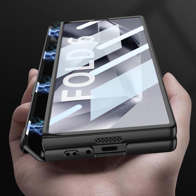 GKK Integrated Full Coverage Magnetic Fold Phone Case with Pen Slot, Not Included Pen, For Samsung Galaxy Z Fold6