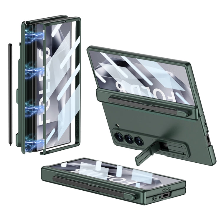 GKK Integrated Full Coverage Magnetic Fold Phone Case with Pen Slot, Not Included Pen, For Samsung Galaxy Z Fold6