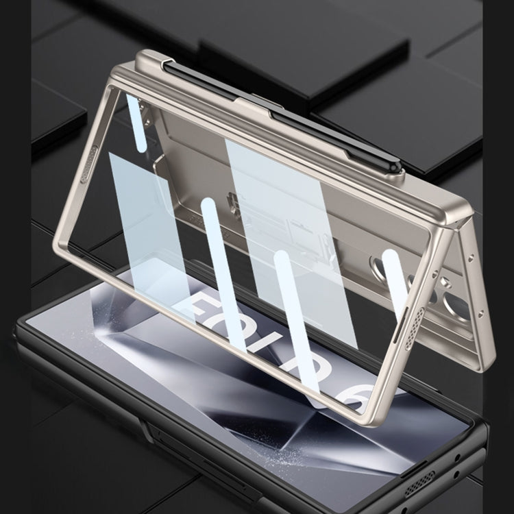 GKK Integrated Full Coverage Magnetic Fold Phone Case with Pen Slot, Not Included Pen, For Samsung Galaxy Z Fold6