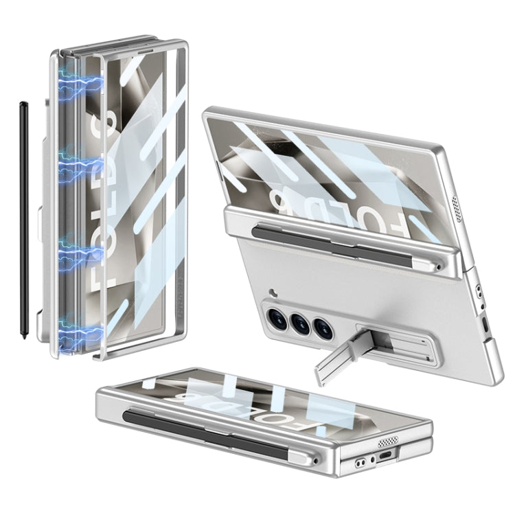 GKK Integrated Full Coverage Magnetic Fold Phone Case with Pen Slot, Not Included Pen, For Samsung Galaxy Z Fold6