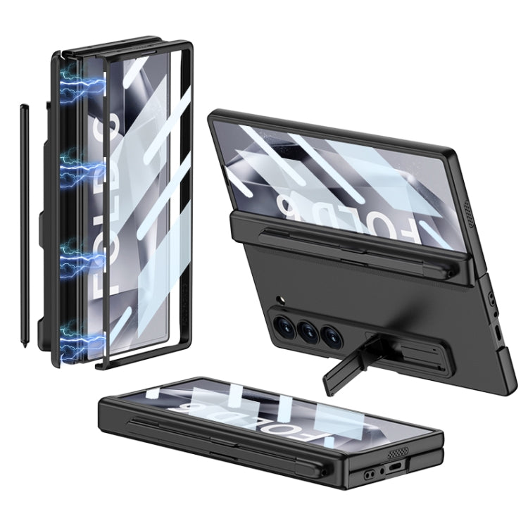 GKK Integrated Full Coverage Magnetic Fold Phone Case with Pen Slot, Not Included Pen, For Samsung Galaxy Z Fold6