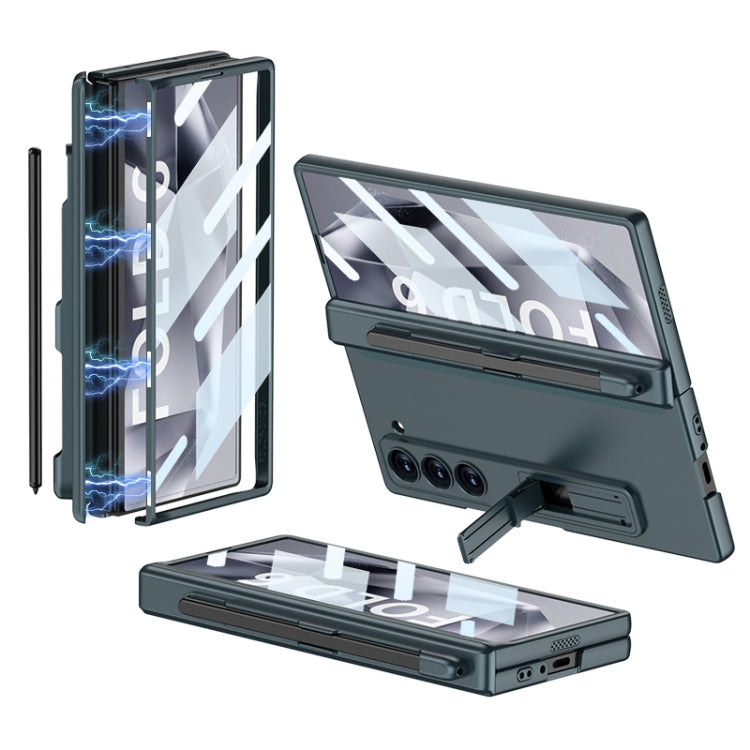 GKK Integrated Full Coverage Magnetic Fold Phone Case with Pen Slot, Not Included Pen, For Samsung Galaxy Z Fold6