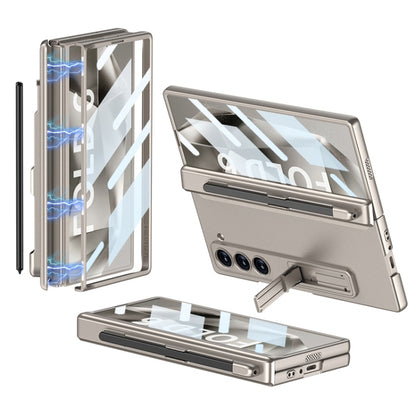 GKK Integrated Full Coverage Magnetic Fold Phone Case with Pen Slot, Not Included Pen, For Samsung Galaxy Z Fold6