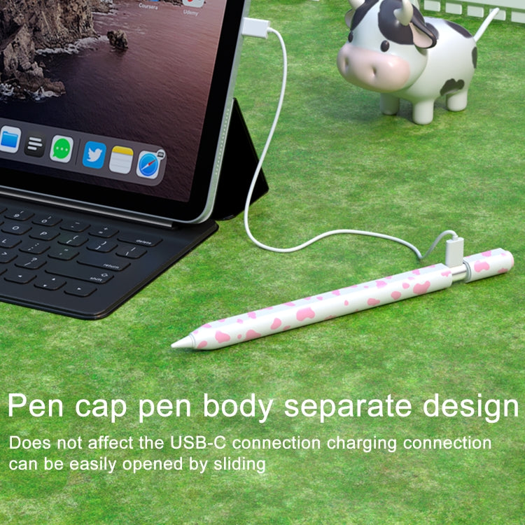 Cow Pattern Stylus Silicone Protective Cover